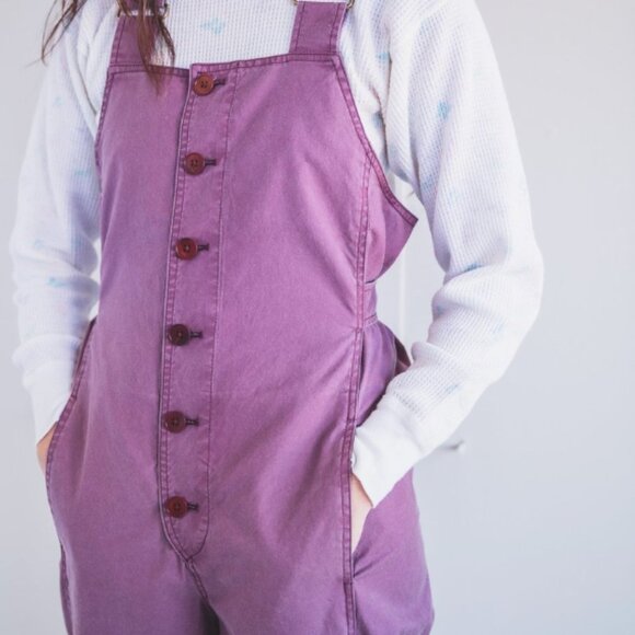 Caron Callahan BRIA jumpsuit/coveralls/overalls MULBERRY - Size M 6/8 EUC! Yummy - Picture 2 of 10